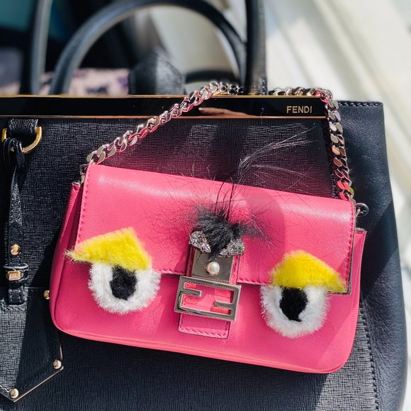 Fendi Monster Pink Leather Wallet ()